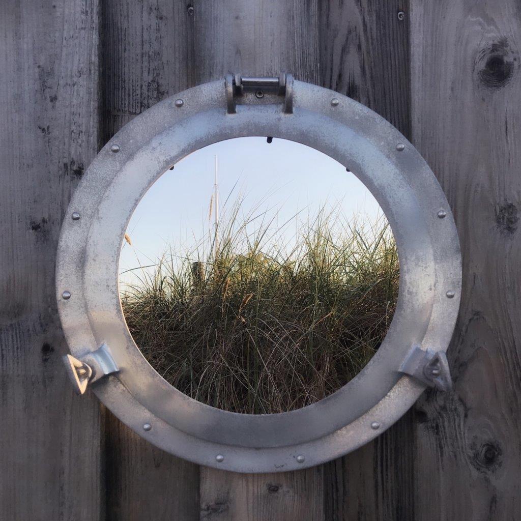 Bullauge, Durchblick, Hafen, Damp, Ostsee