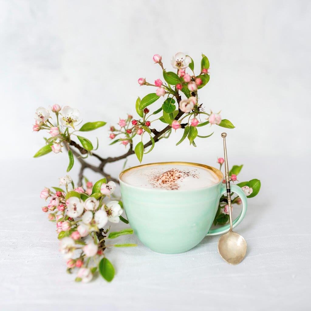Apfelblüten Kaffeepause